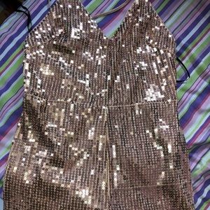 Women’s Sexy One Piece Rose Gold Fancy Romper